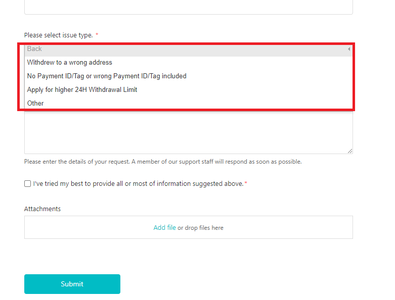 سوال یا مشکل در رابطه با برداشت ارز در کوینکس