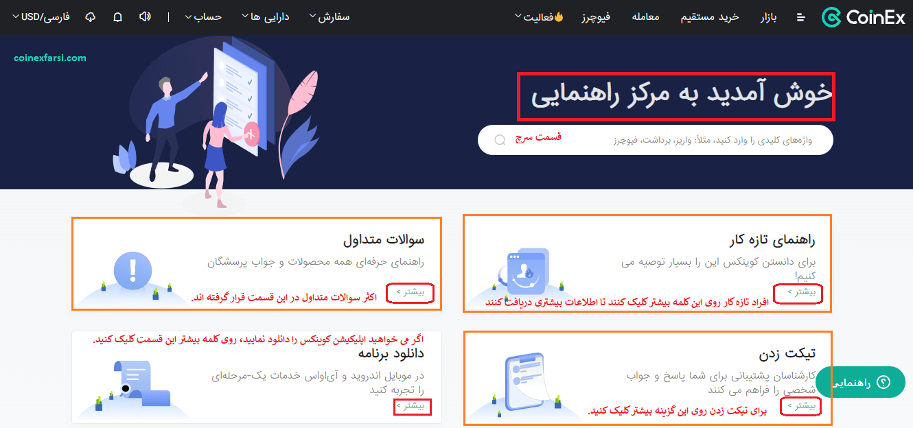 مرکز راهنمایی کوینکس