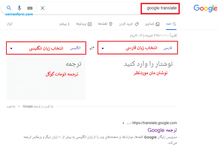 اموزش استفاده از گوگل ترنسلیت