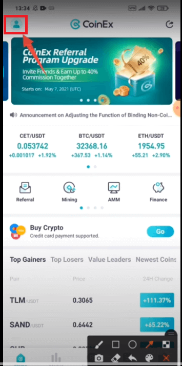 آموزش تیکت زدن در اپلیکیشن کوینکس